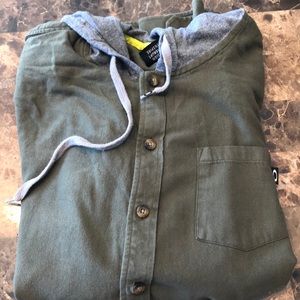 Long sleeve hooded flannel